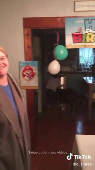 Kid uses a star power up