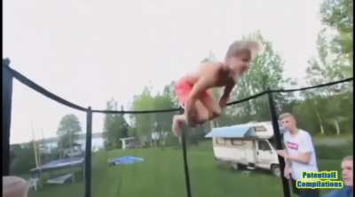 Trampoline fail