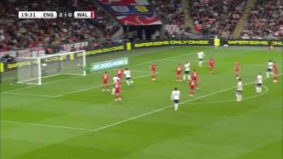 Saka scores an absolute worldie vs 🏴󠁧󠁢󠁷󠁬󠁳󠁿!