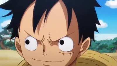 Luffy dodging transitions.