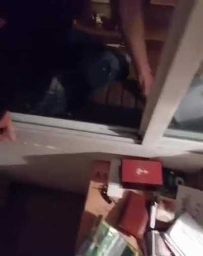 Hans Gruber impersonation.