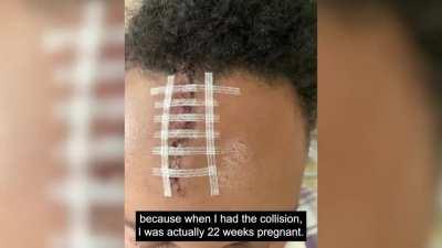 crash surveillance footage + victim interview