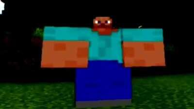 steve virou boblox?!😳