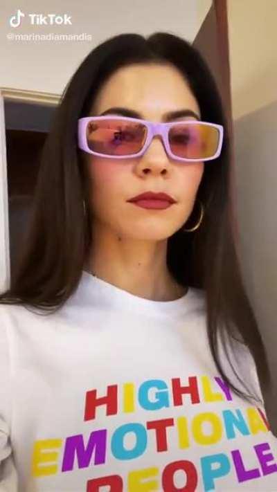 Marina posted on TikTok again 🥳