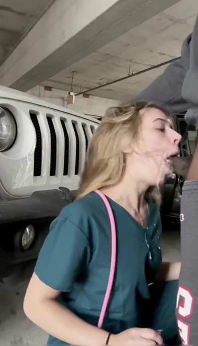 some risky fun in the parking lot