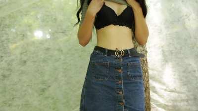 Black Bra, White Boobs