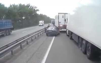 Why do people think it's a good idea to mess with truckers?