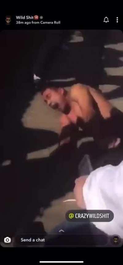 Worst seizure you’ll see on any fight video. Not for the faint of heart (brutal suplex included)