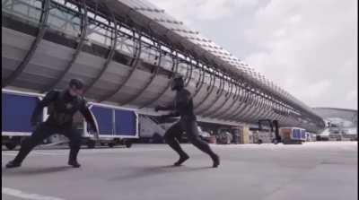 This black panther attack is ripped straight out of civil war!