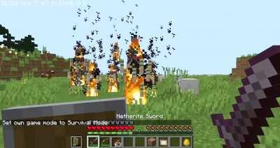 I replaced blazes in Minecraft with Ness