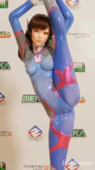 When your suit is thin and you stretch a little too hard