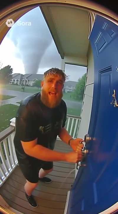 Jake Paul’s speech during the hurricane