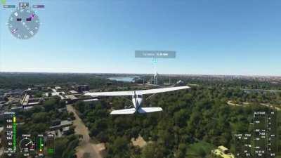 Taj Mahal, Agra on Microsoft flight simulator looks so real.