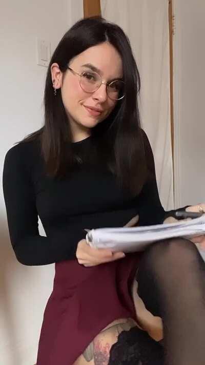 POV your study date wants you to breed her