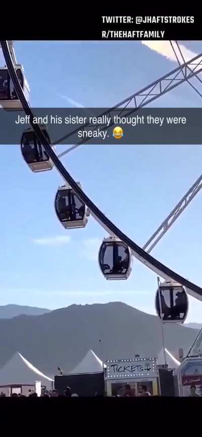 Jeff & His sister thought we couldn't see them