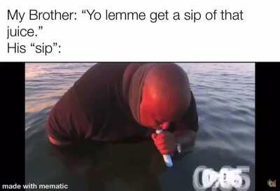 [REQUEST] How many liters does he need to gulp, to see this noticeable difference.