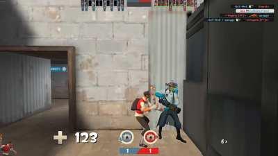 Trying to get taunt kills on 2Fort