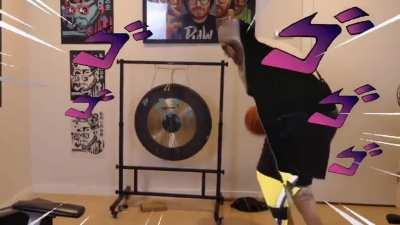 Wubby with his new shoes are lit