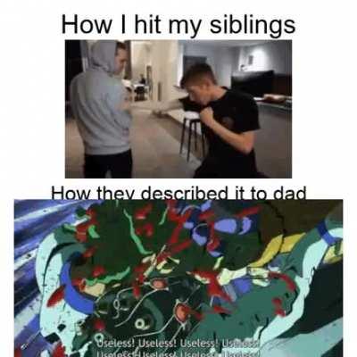 And then I get beaten