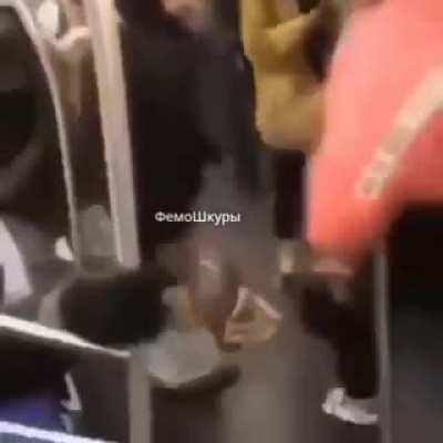 woman sexually assaults guy on the metro