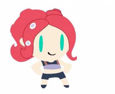Dancing Octoling Helltaker style (made by me)