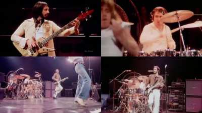 Four camera view of The Who performing Baba O'Riley live at Shepperton Studios, London, May 25th 1978