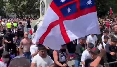 In front of Parliament, New Zealanders perform the Haka War Dance in protest against Prime Minister Jacinda Ardern and her two-tiered society vaccine passports