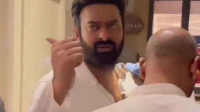 Prabhas after teaser launch. Papam thanu kuda first time chusadu anukunta 😂