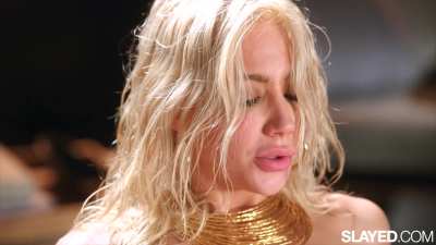 Using Her Entire Face