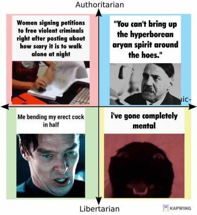 Political Compass of Gifs on my Computer