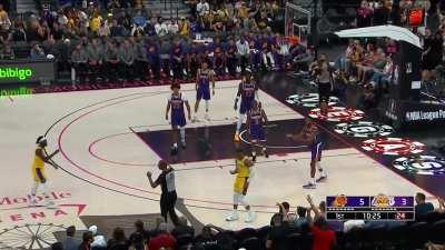 [Highlight] Russell Westbrook hits the 3 and gets the foul