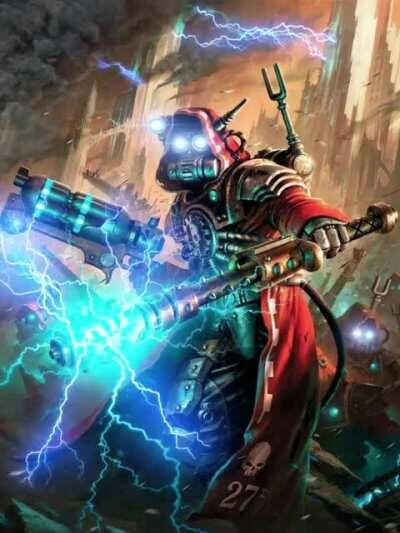 I animated the Mechanicus Codex art for your viewing pleasure, praise the Omnissiah!