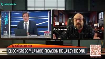 @pelavision enojado con el peronismo.