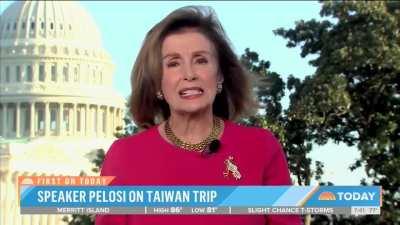 NANCY PELOSI: “China is one of the freest societies in the world…”