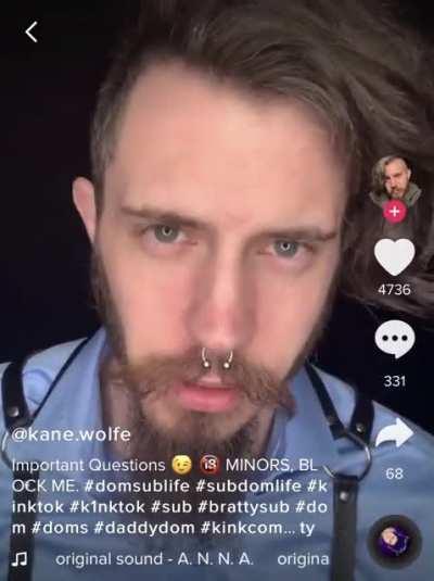 62% of daddy dom communicating is done through brow movement