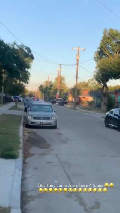 High speed chase in west dallas this morning at 9AM