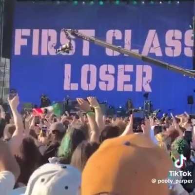 Dropkick Murphys blasted a brutal montage of Donald Trump and Jeffrey Epstein during their concert.