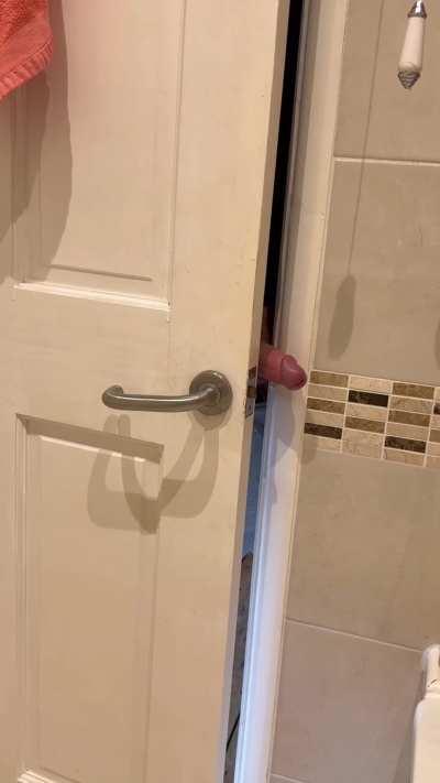 When you have a big cock and almost lock yourself out