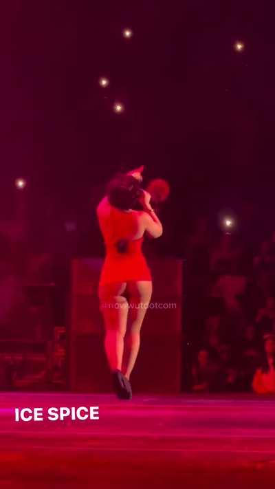 fat plump juicy cheeks out on stage