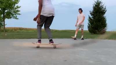 Quick tip: If your having trouble staying parallel with your board with tre flips foucus on keeping your hips parallel with the board.