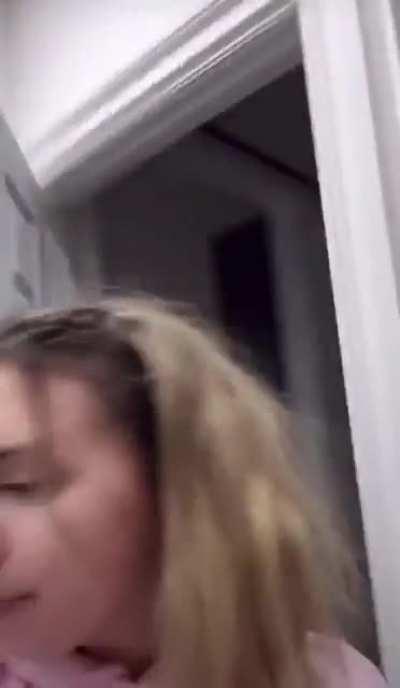 Dora wakes up her roommate.