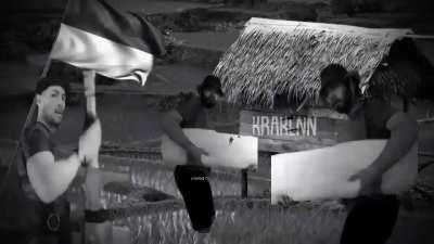 Brave french soldiers fighting in the trenches