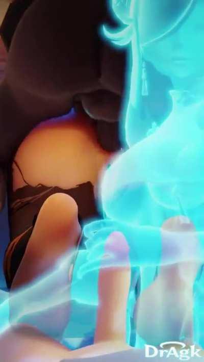 Shenhe hot anal and foot fetish (Dragk )[genshin impact]