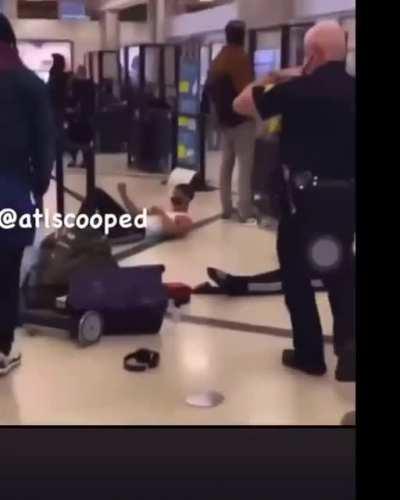 Idiot fights the airport