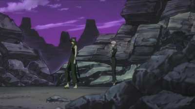 Medusa stepping on frog with cartoon sound effects