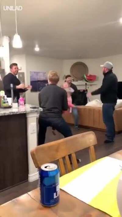 When the dads are left in charge of the children