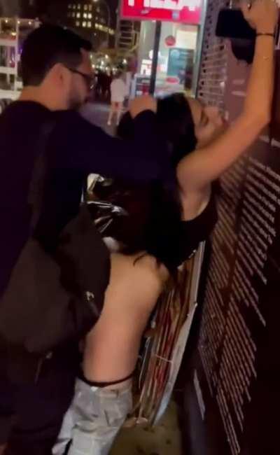 A fine night in NYC out in the public