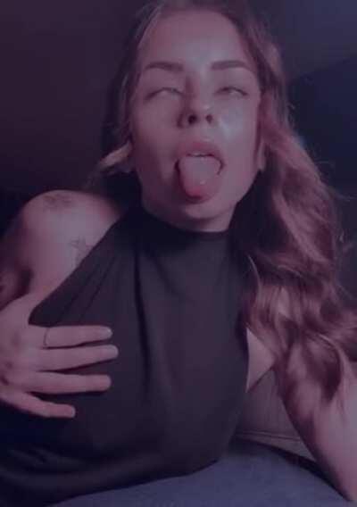 Would you squeeze my titty even though it’s itty bitty