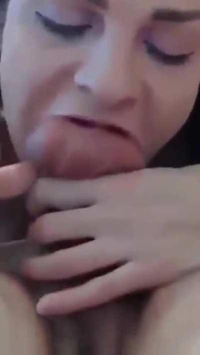 Is there a subreddit for this? Deepthroat plus balls in mouth?