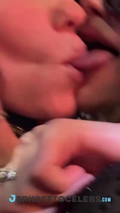 Billie Eilish sucking Odessa A’zion’s tongue